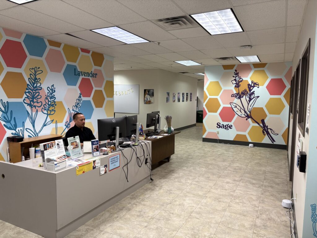 The Amplify Center walk-in area.